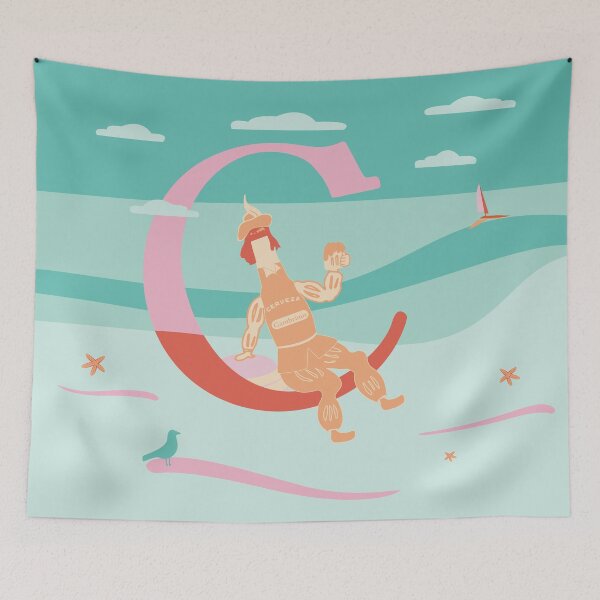 Item preview, Summer Alphabet C designed and sold by MarinaSotole.