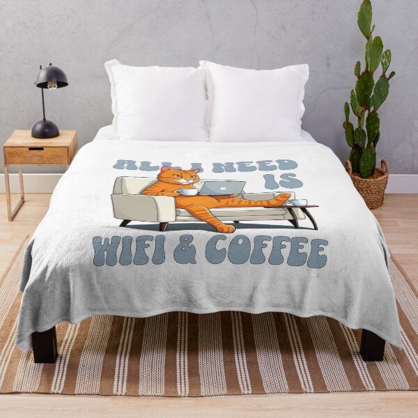 Item preview, All I need is WiFi and coffee designed and sold by BritishDelights.