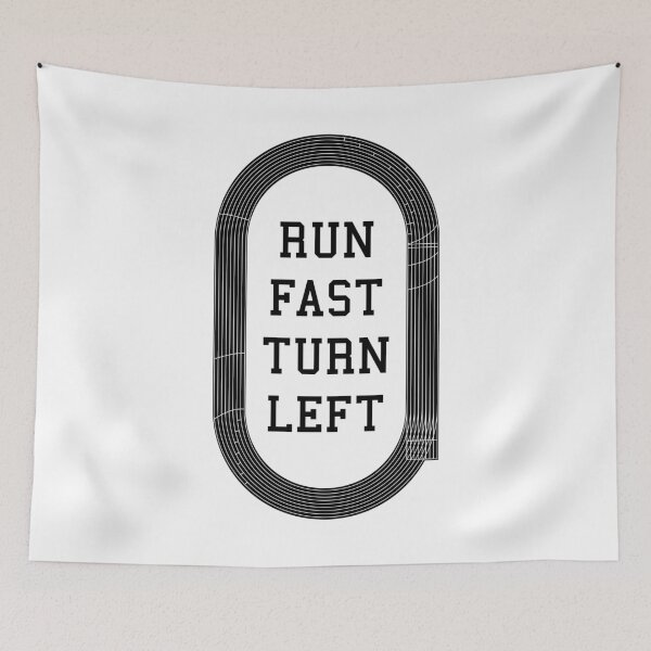 Item preview, Run Fast Turn Left Track And Field Runner Running Quote designed and sold by GrandeDuc.