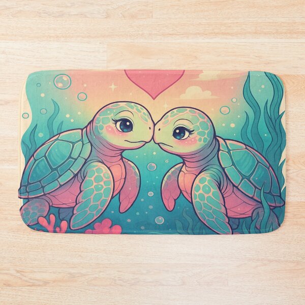 Item preview, Romantic Turtle Love – Dolled-up turtle romance. Turtles show true affection! designed and sold by FotoworldEdel.