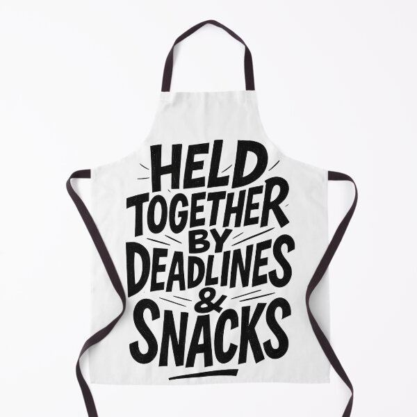 Item preview, Funny Work Stress Quote. Deadlines & Snacks. designed and sold by Shoot-The-Moon.