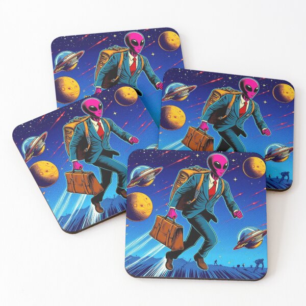 Item preview, alien going to work designed and sold by Dogandesighn.