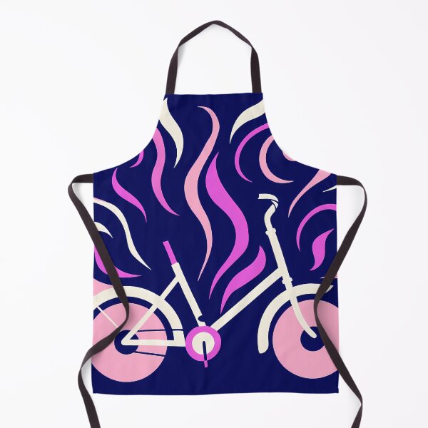 Item preview, Stylized Purple and White Bicycle Illustration designed and sold by ART ATTACK ZONE.