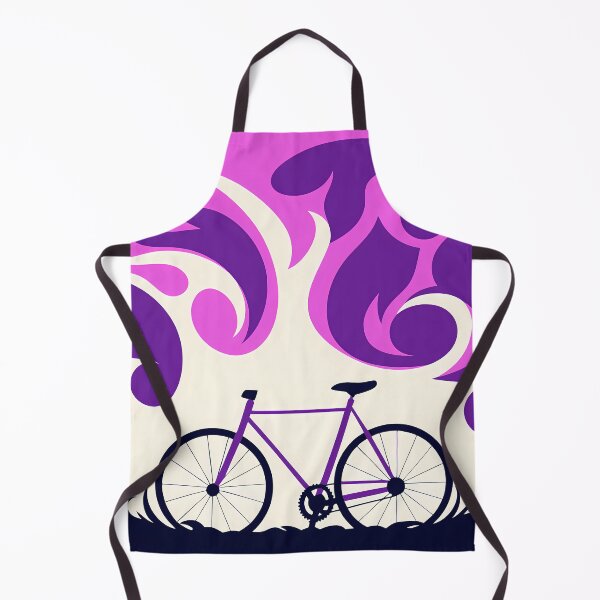 Item preview, Purple Bicycle Silhouette with Abstract Background designed and sold by ART ATTACK ZONE.