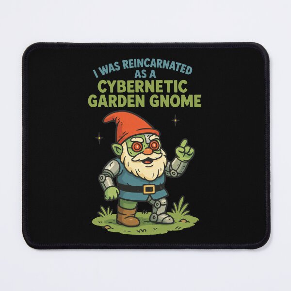 Item preview, Cybernetic Garden Gnome – Cute & Weird AI Garden Humor designed and sold by ShineEyePirate.