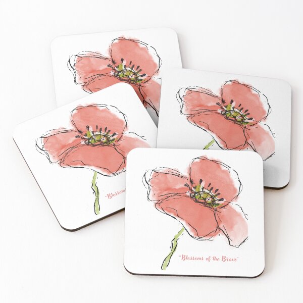 Item preview, Blossoms of the Brave – Bold Poppy Remembrance Art designed and sold by TiggsnPigsArt.