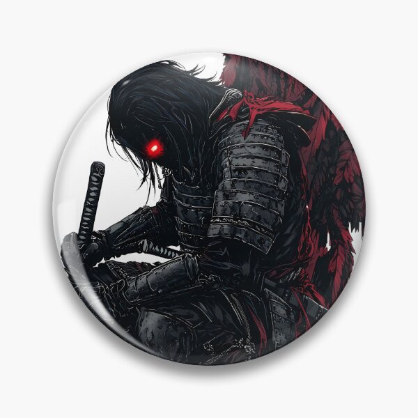 Item preview, Crimson Silence – Gothic Samurai Warrior with Demon Wings | Dark Fantasy Art designed and sold by AP_1979.