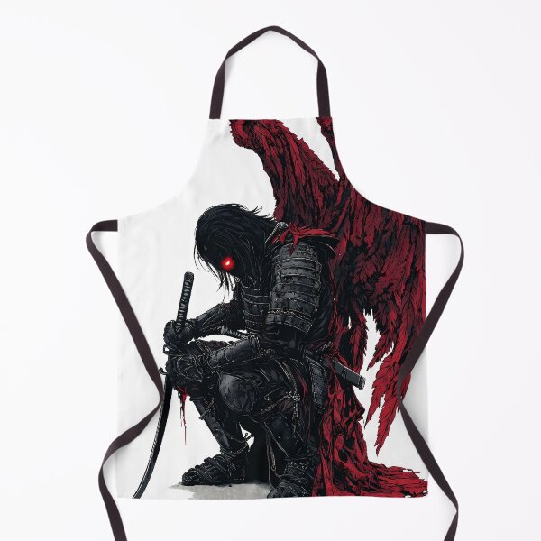 Item preview, Crimson Silence – Gothic Samurai Warrior with Demon Wings | Dark Fantasy Art designed and sold by AP_1979.