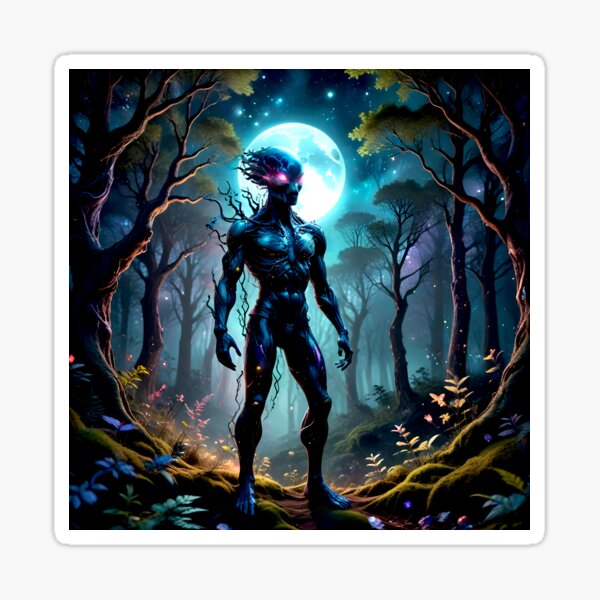 Item preview, Futuristic Forest Sprite on an Alien Planet designed and sold by DMT-FM.