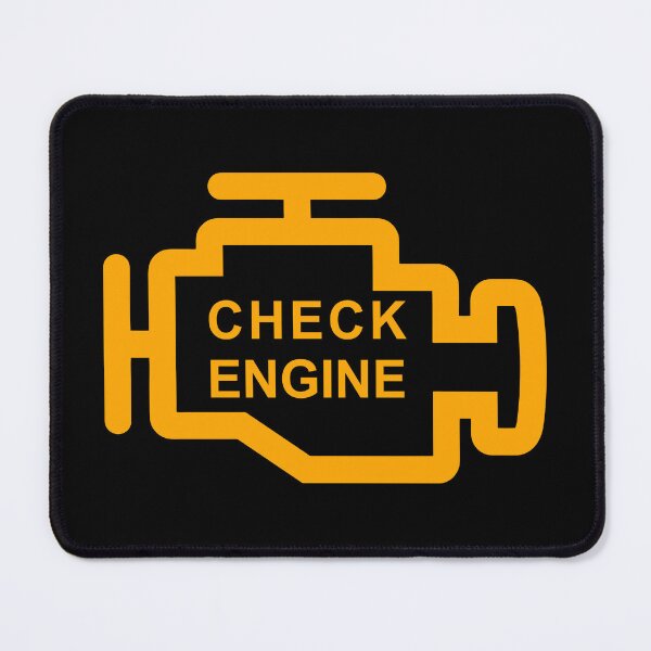 Item preview, CHECK ENGINE (BLACK) designed and sold by Marlon Oseguera.