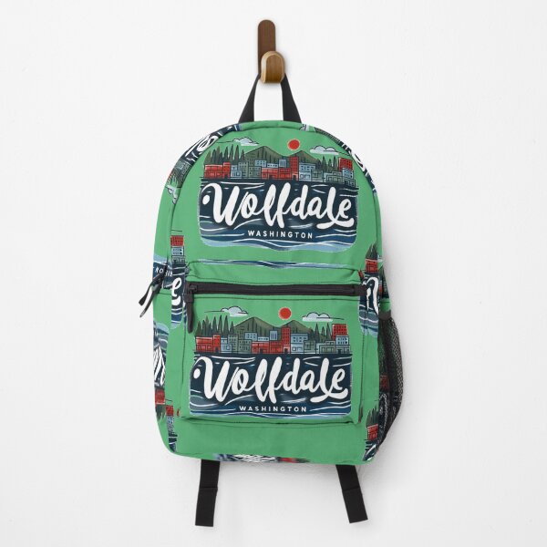Item preview,  Wolfdale Washington Watercolor Minimalist Cityscape Sticker,  designed and sold by PaintMeWorld.