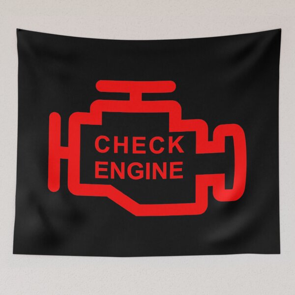 Item preview, Copy of CHECK ENGINE (BLACK) designed and sold by Marlon Oseguera.