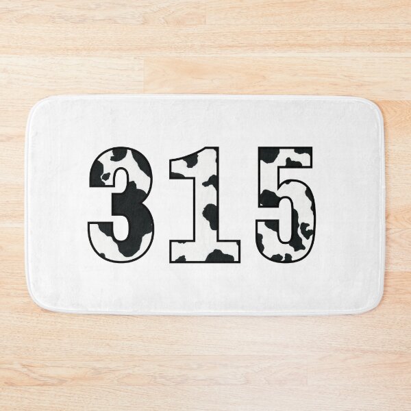 Item preview, 315 - Northern NY Area Code, with Cow print designed and sold by YonderAndBeyond.