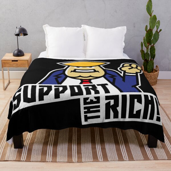 Item preview, Support The Rich! (Funny Donald Trump Satire / Outline) designed and sold by Roderix.