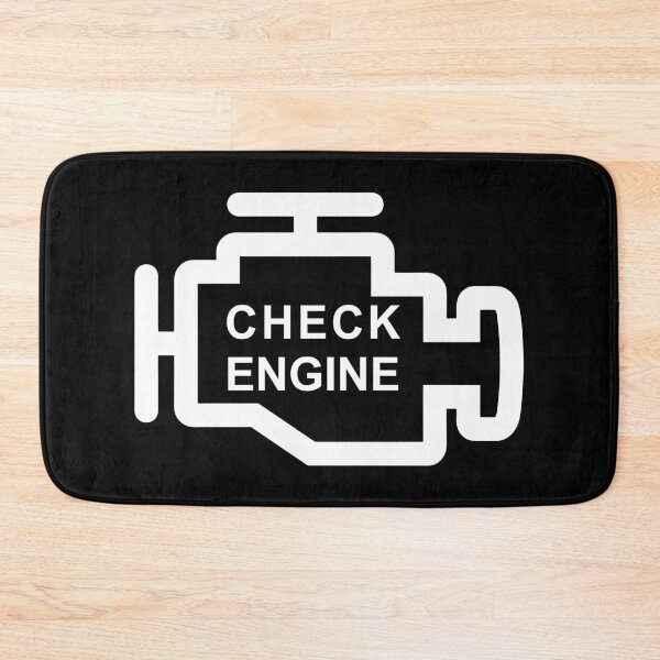 Item preview, CHECK ENGINE (BLACK) designed and sold by Marlon Oseguera.