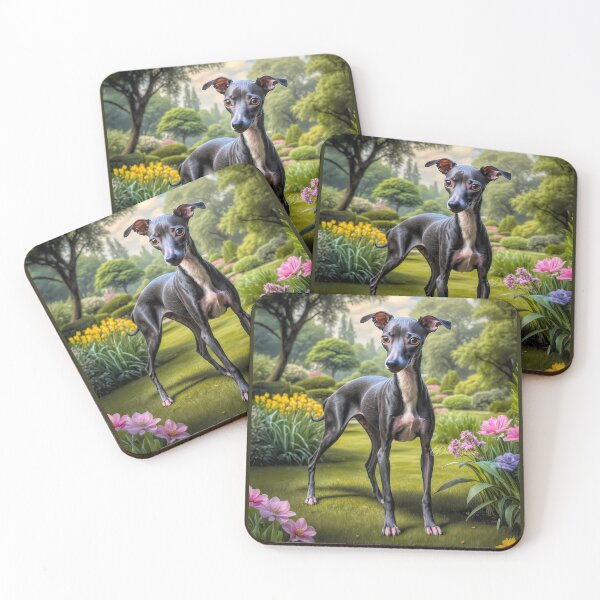 Item preview, Rigley Seal Italian Greyhound Puppy Portrait Painting designed and sold by Heart and Soul Studio.