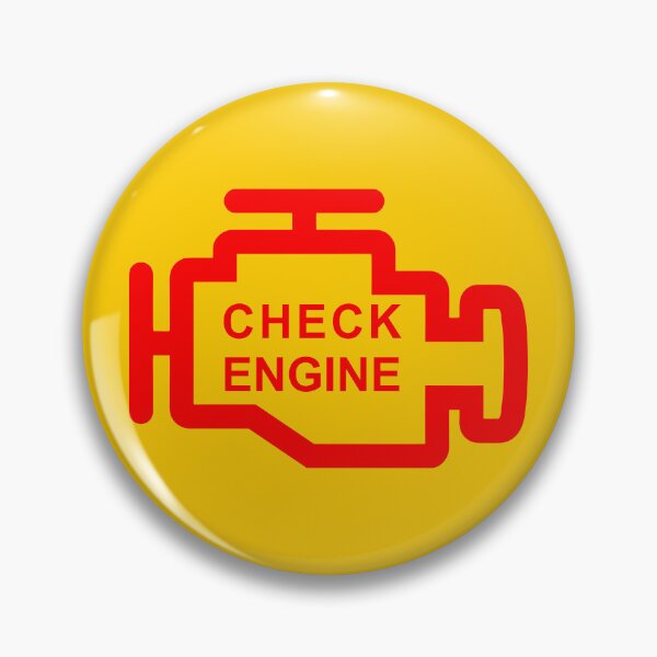 Item preview, CHECK ENGINE (#FFCC00) designed and sold by Marlon Oseguera.