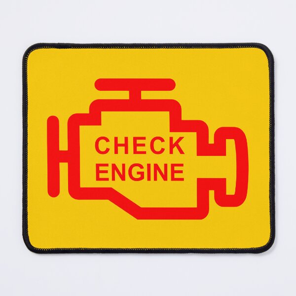 Item preview, CHECK ENGINE (#FFCC00) designed and sold by Marlon Oseguera.