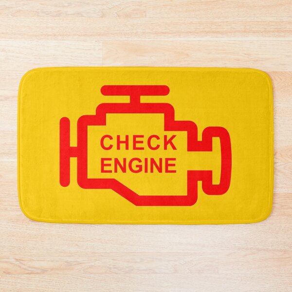 Item preview, CHECK ENGINE (#FFCC00) designed and sold by Marlon Oseguera.