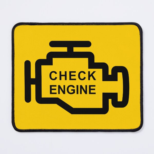 Item preview, CHECK ENGINE (#FFCC00) designed and sold by Marlon Oseguera.