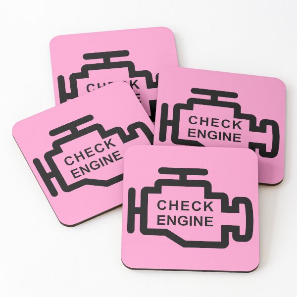 Item preview, CHECK ENGINE (#FF99CC) designed and sold by Marlon Oseguera.