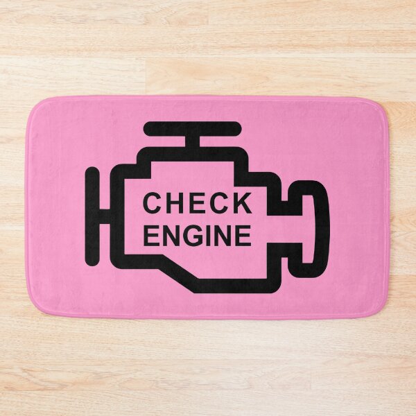 Item preview, CHECK ENGINE (#FF99CC) designed and sold by Marlon Oseguera.