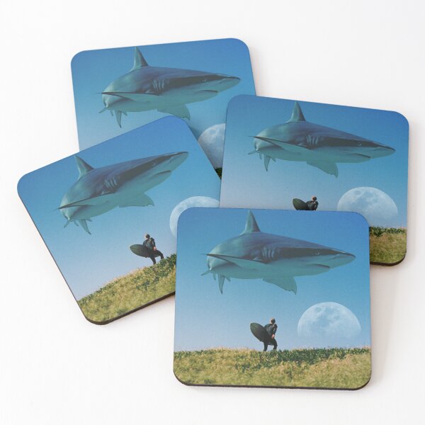 Item preview, Shark and surfer designed and sold by MarcelGW.