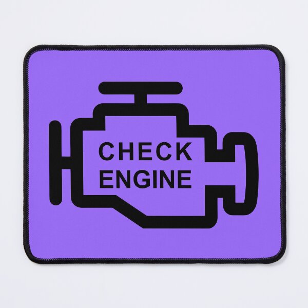 Item preview, CHECK ENGINE (#9966FF) designed and sold by Marlon Oseguera.