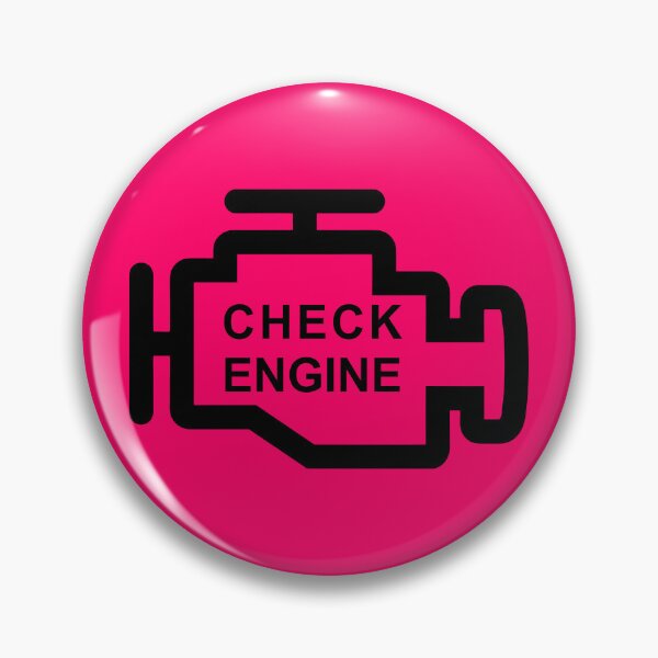 Item preview, CHECK ENGINE (#FF0066) designed and sold by Marlon Oseguera.