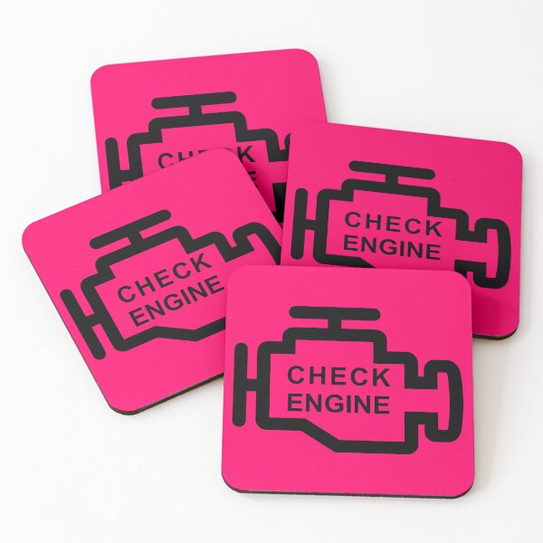 Item preview, CHECK ENGINE (#FF0066) designed and sold by Marlon Oseguera.