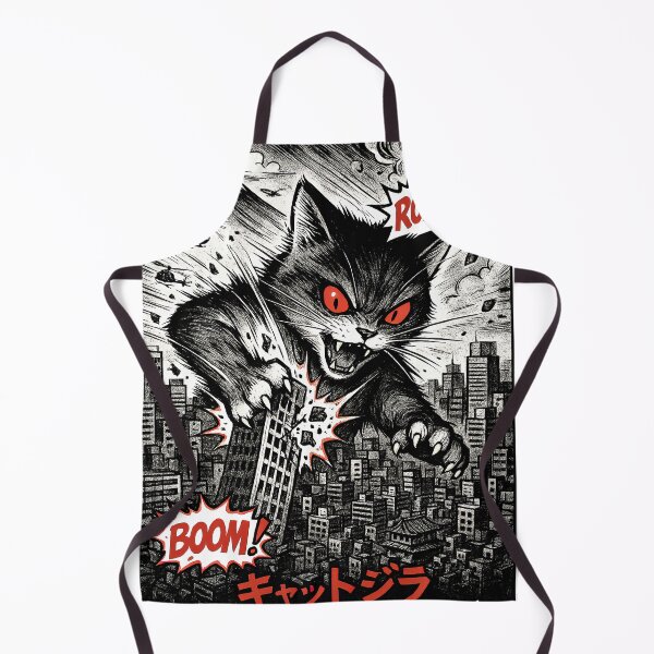 Artikelvorschau, Catzilla schlägt zurück – Comic-Horror-Katze entworfen und verkauft von soycig.