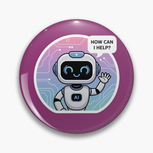 Item preview, Claude AI Character – Minimal Tech Art designed and sold by Instant Trend Shop.