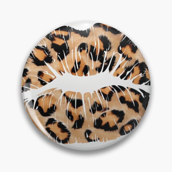 Item preview, Leopard Print Lips – Fierce & Feminine Pop Art designed and sold by DreamPatch.