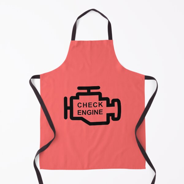 Item preview, CHECK ENGINE (#FF6666) designed and sold by Marlon Oseguera.
