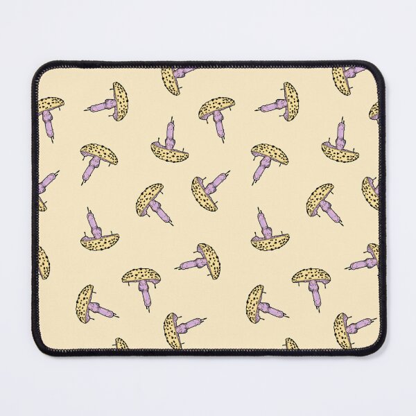 Item preview, Funky Fungus – Patrón retro de hongos amarillo designed and sold by TheRecollection.