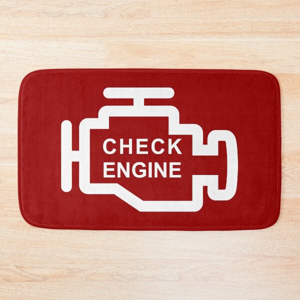 Item preview, CHECK ENGINE (#990000) designed and sold by Marlon Oseguera.