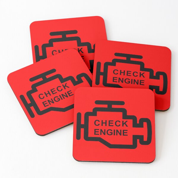 Item preview, CHECK ENGINE (#FF0000) designed and sold by Marlon Oseguera.