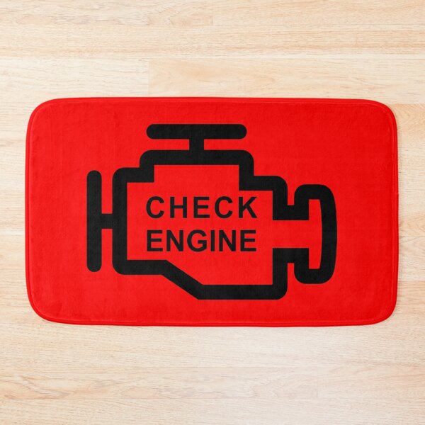 Item preview, CHECK ENGINE (#FF0000) designed and sold by Marlon Oseguera.