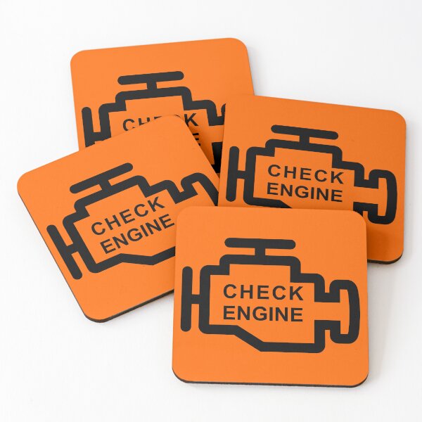 Item preview, CHECK ENGINE (#FF6600) designed and sold by Marlon Oseguera.