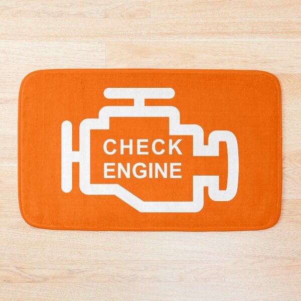 Item preview, CHECK ENGINE (#FF6600) designed and sold by Marlon Oseguera.