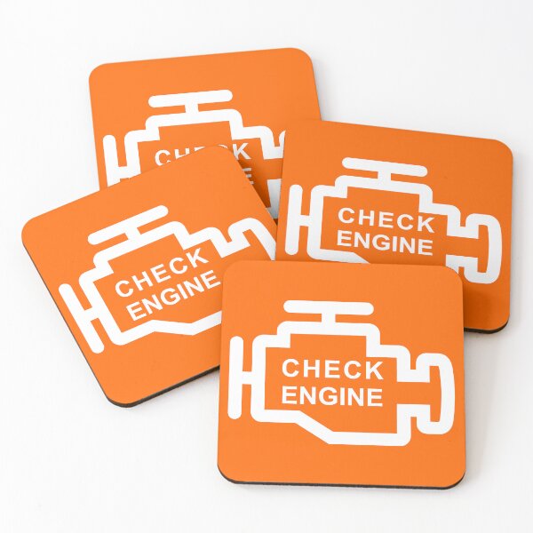 Item preview, CHECK ENGINE (#FF6600) designed and sold by Marlon Oseguera.