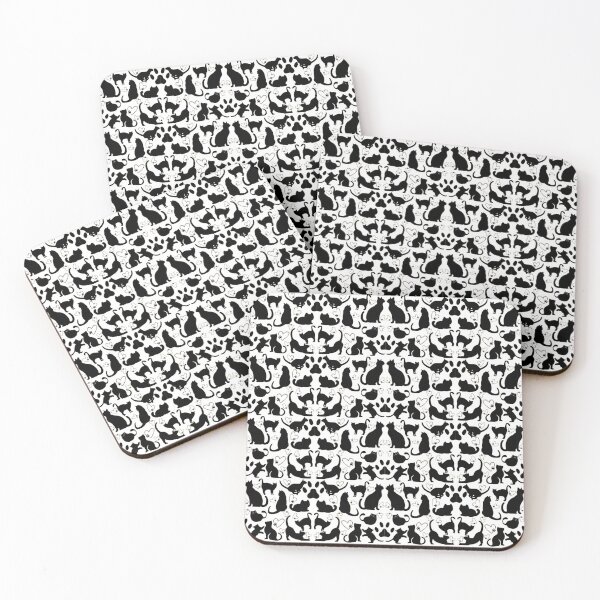 Item preview, Black Cat Lover Pattern Collection – Journals, T-Shirts & Mugs designed and sold by Humanity brush .