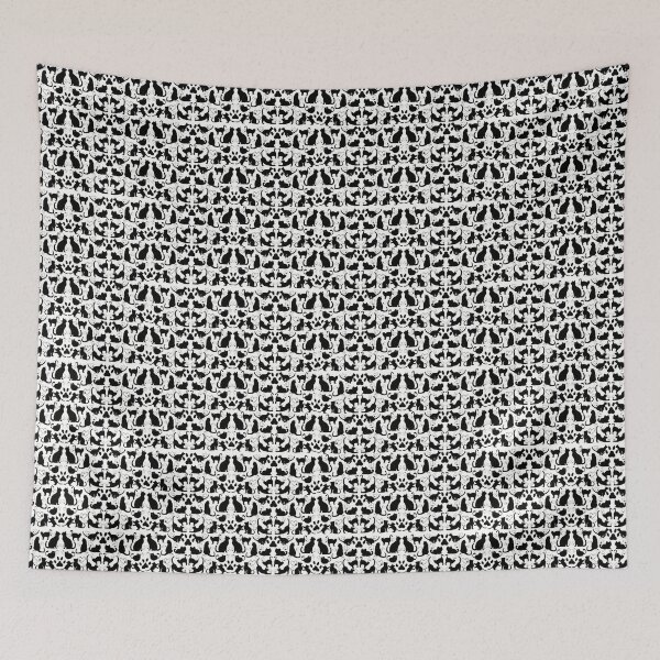 Item preview, Black Cat Lover Pattern Collection – Journals, T-Shirts & Mugs designed and sold by Humanity brush .