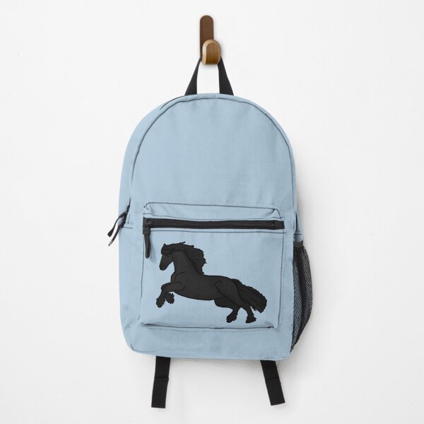 Item preview, Cartoon Friesian Horse - Cozy Winter Illustration designed and sold by Art By Drina.