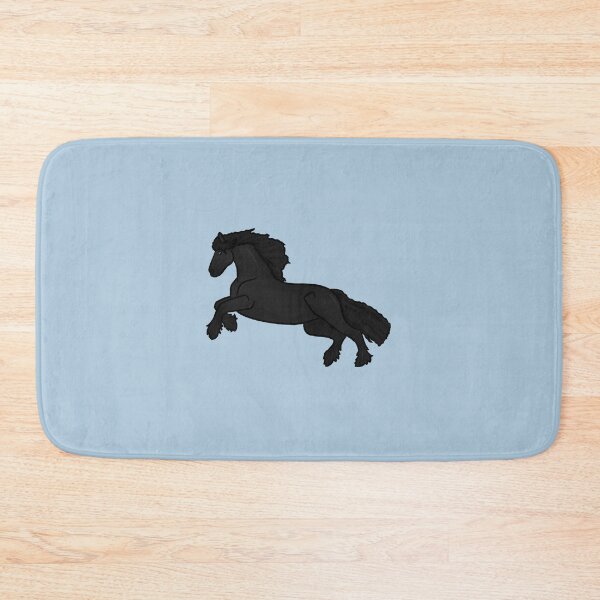 Item preview, Cartoon Friesian Horse - Cozy Winter Illustration  designed and sold by Art By Drina.