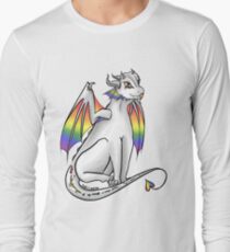 White-Bellied Gay Pride Dragon Long Sleeve T-Shirt
