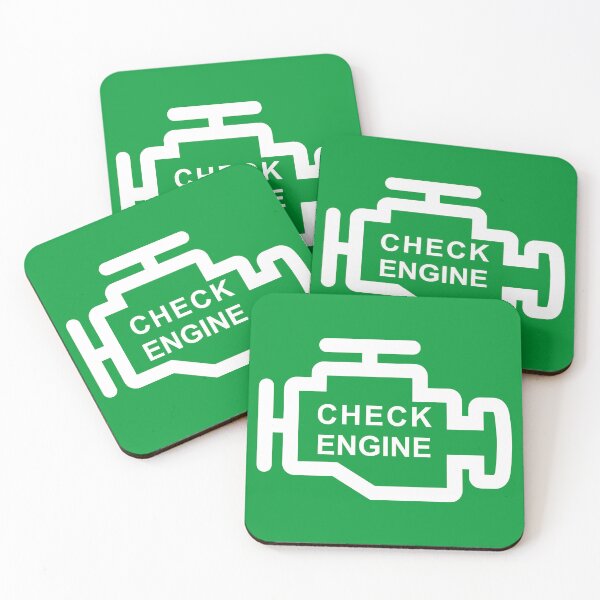 Item preview, CHECK ENGINE (#009933) designed and sold by Marlon Oseguera.