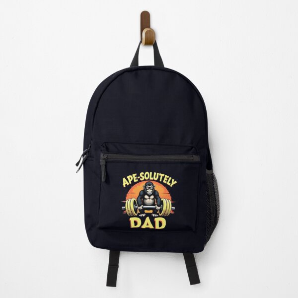Item preview, Ape-Solutely Dad – Mighty Father Power Lift Father's Day designed and sold by Taans-Creation.