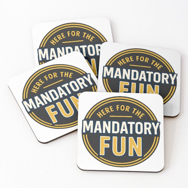 Item preview, Here for the Mandatory Fun – Military Humor Design designed and sold by Vectored Designs.