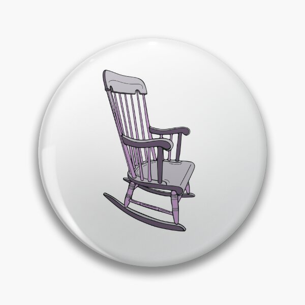 Item preview, Vintage Rocking Chair Sticker Shirt Tote Purple designed and sold by LayerCakeDigDes.